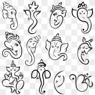 Simple Ganesha Tattoo Designs Clipart