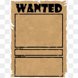 Wanted Poster Png - Blank Most Wanted Poster Clipart
