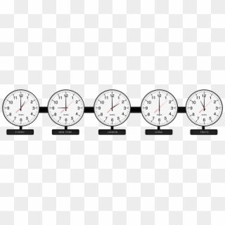 Time Zone Clocks - Time Zone Clocks Png Clipart