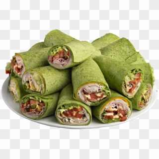 Which Wich Catering Platter Featuring Spinach Wrapped - Spring Roll Clipart