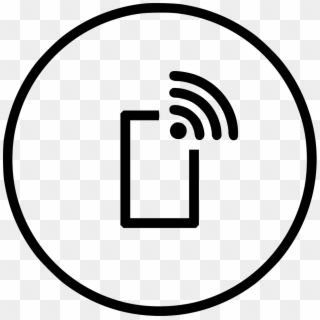 Mobile Wifi Wireless Internet Data Connection Hotspot - Circle Clipart