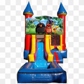 Water Slide Castle Combo Front Jumper Angry Birds - Paw Patrol Water Slide Rental Clipart