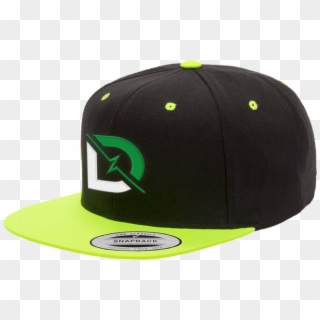 Drlupo Black & Neon Green Snapback - Baseball Cap Clipart