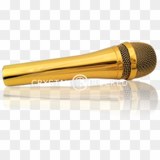 Golden Microphone Png - Gold Clipart