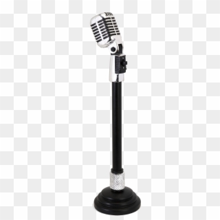 Vintage Microphone And Stand Transparent Png - Microphone Clipart