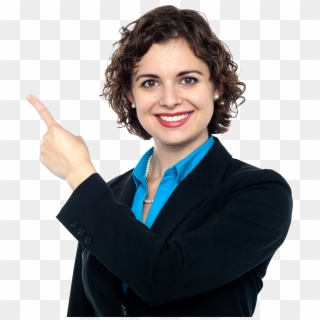 Women Pointing Left Download Free Png Image - Women Business Png Clipart