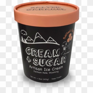 Salted Caramel Ice Cream Pint - Marshmallow Creme Clipart