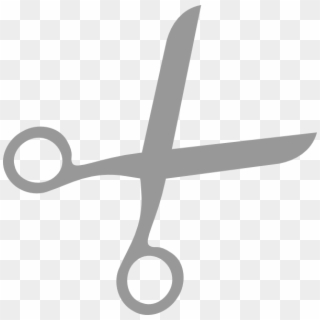 Small - Scissors Icon Grey Png Clipart
