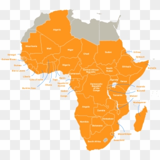 Nearly 300 Million People In Sub Saharan Africa Still - Africa Map Vector Illustrator Clipart