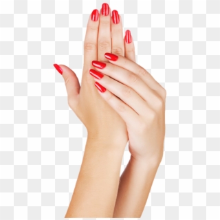Painted Light Nails Nail Manicure Hands Polish Clipart - Red Nails Png Transparent Png