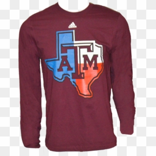 Texas A&m Lonestar Long Sleeved T-shirt With The Texas - Long-sleeved T-shirt Clipart