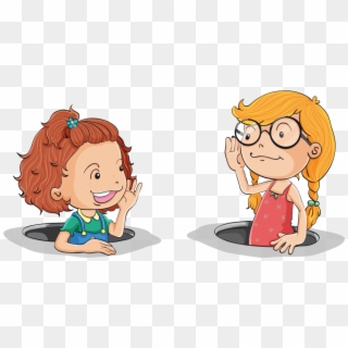 To Each Other Jpg Transparent Huge - Girl With Speech Bubble Clipart