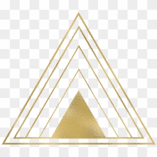 Gold Triangle Frame Outline Edit Background Design - Gold Triangle Png Clipart