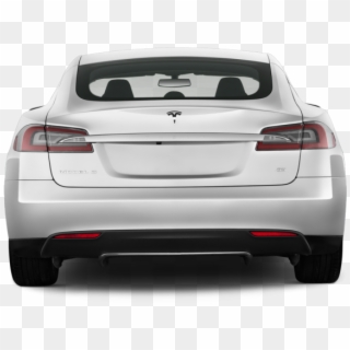 Tesla Clipart Car Back - Tesla Model S Back View - Png Download
