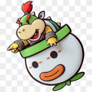 Super Mario Clipart One Star - Draw Paper Bowser Jr - Png Download