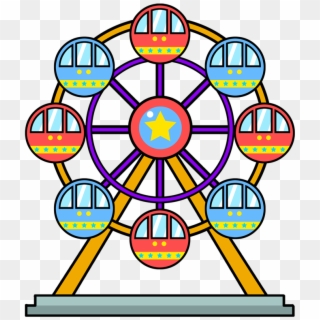Ferris Wheel Clipart Kid - Ferris Wheel Clipart - Png Download