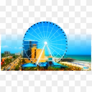 Skywheel10 Story High Ferris Wheel In Myrtle Beach - Myrtle Beach Sky Wheel Clipart