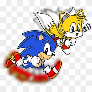 Sonic And Tails Running Clipart