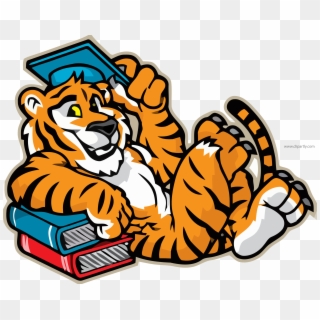 Tigger Mascot Graduate Illustration Clipart Png Image - Tiger With Graduation Cap Transparent Png