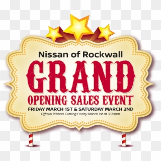 Nissan Of Rockwell Grand Opening Sales Event Clipart