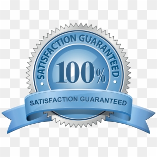 Satisfaction-guaranteed - 100% Satisfaction Guarantee Blue Clipart