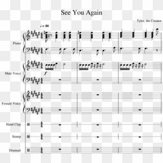 See You Again - Masked Dedede Sheet Music Clipart