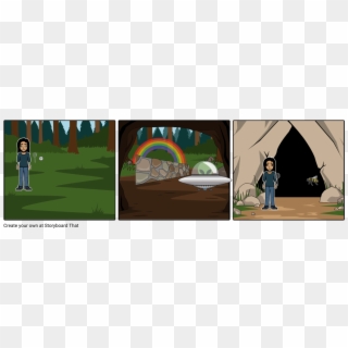 Adventure In The Woods - Storyboard Clipart
