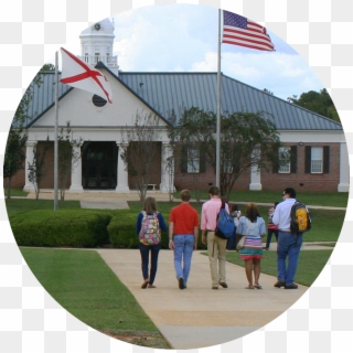 Students Walking On Thomasville Campus - House Clipart