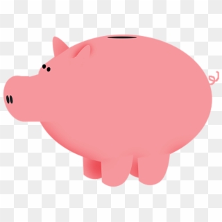 Piggybank, Pig, Bank, Piggy-bank, Piggy, Pink, Saving - Pink Piggy Bank Printable Clipart
