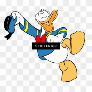 Donald Duck Pointing - Hello Donald Duck Clipart