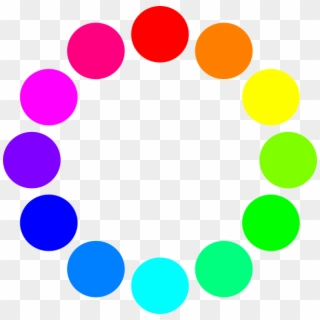 Hsb Color Wheel With 100% Saturation And 100% Brightness - Color Wheel Circles Clipart