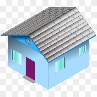 This Free Icons Png Design Of Small Blue House Clipart