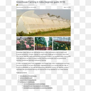 Pdf - Greenhouse Farming Clipart