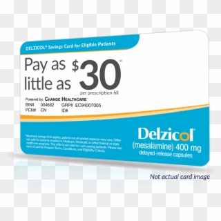 To Register And Print A Delzicol Savings Card, Please - Health Care Clipart