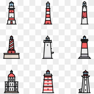 Lighthouse Icons Free Vector - Lighthouse Vector Icon Clipart
