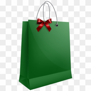 Gift Clipart Christmas Shopping Bag - Transparent Gift Bag Png