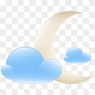 Moon With Clouds Weather Icon Png Clip Art Transparent Png