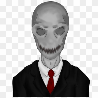 Slender Man From Creepypasta - Skull Clipart