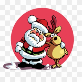 Christmas Cartoon Santa Cute Clipart