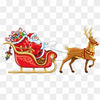 Santa Sleigh Png Images Free Download - Santa's Sleigh Clipart Transparent Png