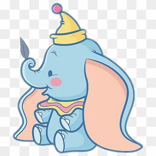 Baby Sticker - Dumbo Kawaii Clipart