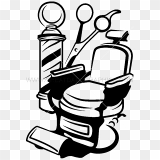 Picture Black And White Download Clippers Vector Barber - Barber Chair Clip Art - Png Download