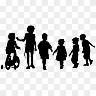 Free Png Download Children Walking Png Png Images Background - Kids Silhouette Png Clipart