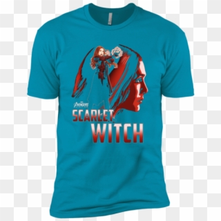 Marvel Infinity War Scarlet Witch Profile Premium T - Shirt Clipart