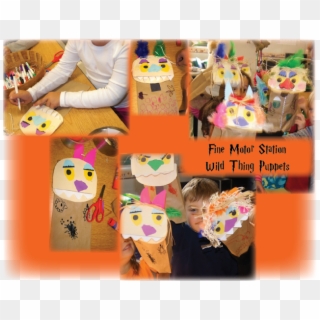 At The Fine Motor Station We Put Together A Puppet - Collage Clipart