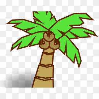 Jungle Clipart Vines - Coconut Tree Cartoon - Png Download