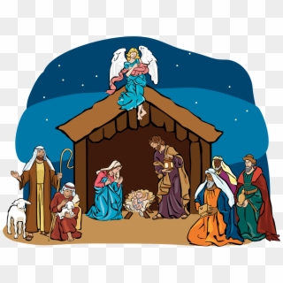 African American Nativity Scene - Nativity Scene Clipart - Png Download