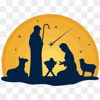 The Staff Of First Baptist St - Christmas Manger Logo Clipart
