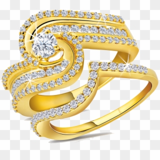 Gold Rings Png File - Gold Ring Design Png Clipart