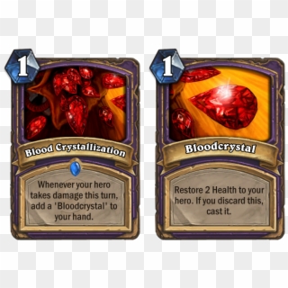 Blood Crystallization - Sexy Hearthstone Card Clipart